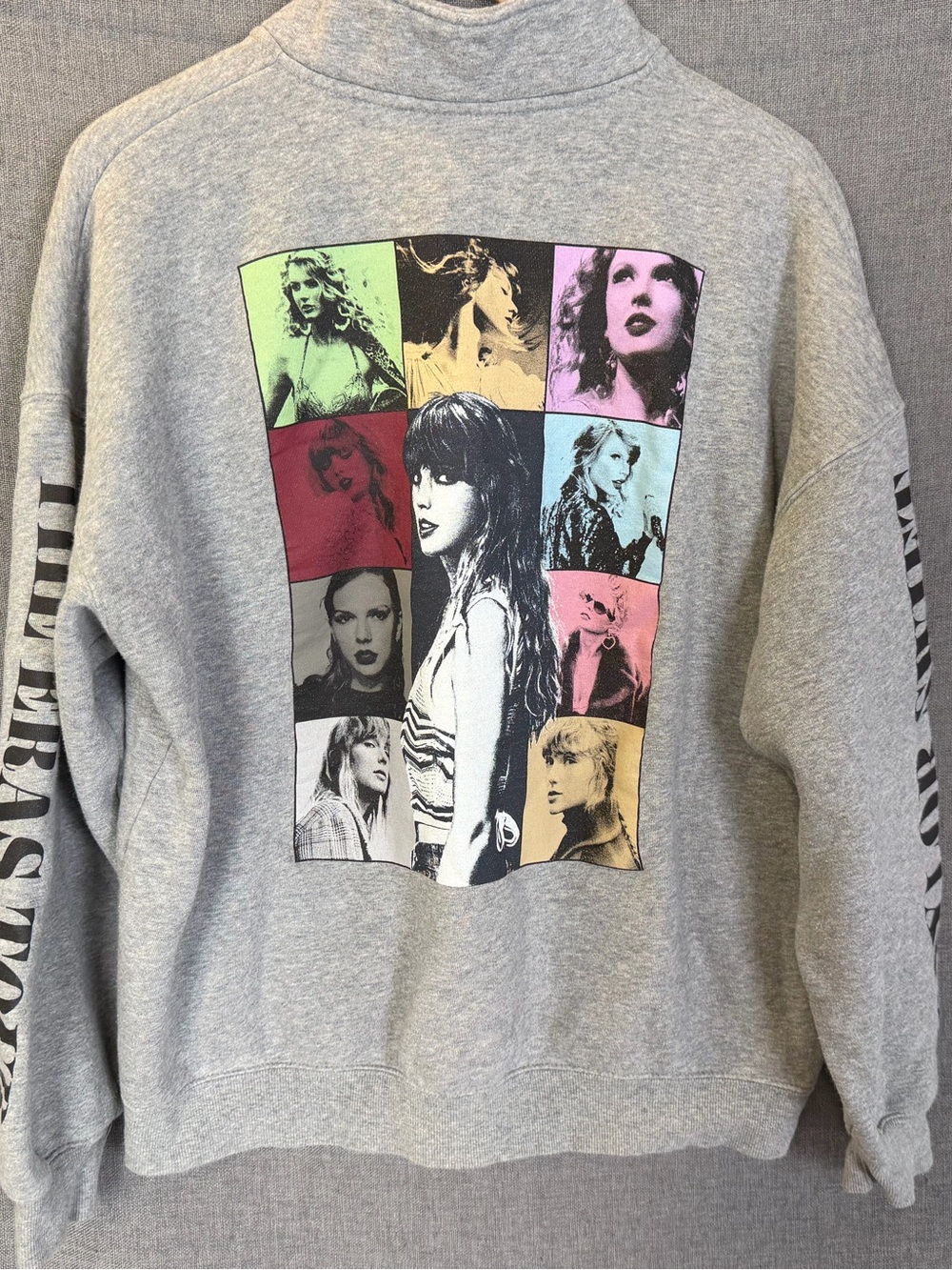 Taylor Swift The Eras Tour Sweatshirt Grey medium